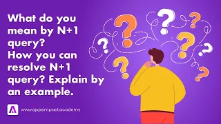 What do you mean by N+1 query? How you can resolve N+1 query? Explain by an example.