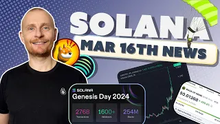 Solana Update 16th March 2024:  $JUP ATH, SOL Bday, Memecoins, Grass