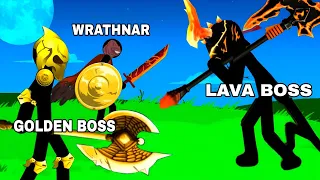 Summon New Lava Boss vs Golden Faction x Wrathnar | Stick War Legacy