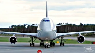Боинг 747-400 ну очень мягкая посадка в Шереметьево.