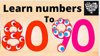 LEARNING COUNTING NUMBERS 80 TO 90 learn numbers for kids 80-90 Endless numbers