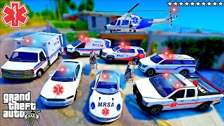 GTA 5 - Franklin Stealing MEDICAL VEHICLES ! (Real Life Cars #76)