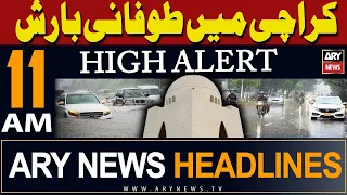 ARY News 11 AM Headlines | 14th April 2024 | 𝐇𝐞𝐚𝐯𝐲 𝐑𝐚𝐢𝐧𝐟𝐚𝐥𝐥 𝐢𝐧 𝐊𝐚𝐫𝐚𝐜𝐡𝐢