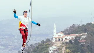 Cuerda Floja de MONSERRATE a Guadalupe en 2023 | La Hazaña de JAAN ROOSE