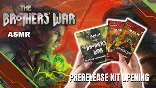 ASMR Magic the Gathering Brother's War Prerelease Kit Opening 🔥 So Many Artifacts! 🔥