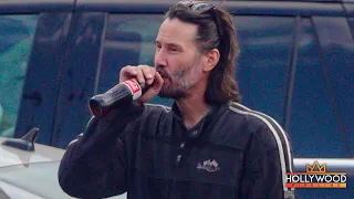 Keanu Reeves hangs out with friends in Malibu