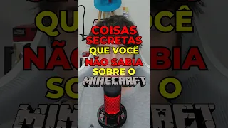 COISAS SECRETAS SOBRE O MINECRAFT!