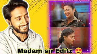 Reaction on Madam sir Editz 😍 | #madam_sir  | Hamza views