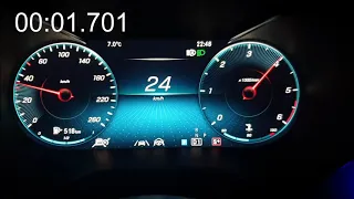 Mercedes GLC300d 4Matic Coupé acceleration 0-230km/h