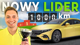 TRASA 1000 km ELEKTRYCZNYM MERCEDESEM EQS 450+ W REKORDOWYM CZASIE! 🤯 Szybszy od Tesli?