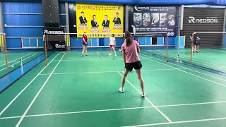 [羽球Vlog]🏸Mini&均蕙🆚R&佳芸#羽毛球#女雙