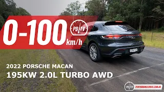 2022 Porsche Macan 2.0T 0-100km/h & engine sound