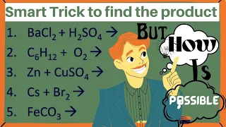 How to find Products of a Chemical Reactions || predicting the Product of a Chemical Reactions||