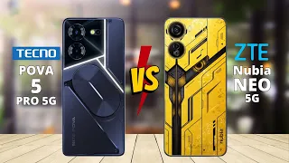 Tecno Pova 5 Pro 5G vs ZTE Nubia Neo 5G