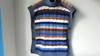 KAMIZELKA, PONCZO PROSTOKĄTNE NA SZYDEŁKU cz.3 crochet oversize vest