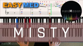 [Real Piano Tutorial] MISTY with sheets