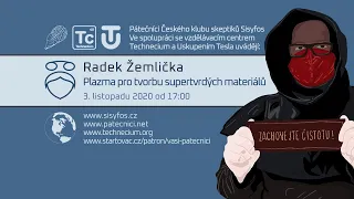 Radek Žemlička: Plazma pro tvorbu supertvrdých materiálů (Pátečníci Stream, 3. 11. 2020)