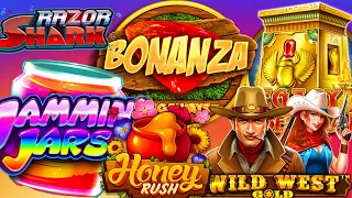 BONUS HUNT👍 OPENING FROM €200 TO OVER €2000🔥 BIG WINS BONANZA, JAMMIN'JARS RAZOR SHARK....‼️😳