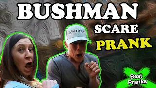 OH THE SCREAMS!!!  #MondayFUNday - Bushman Scare Prank In San Antonio Texas