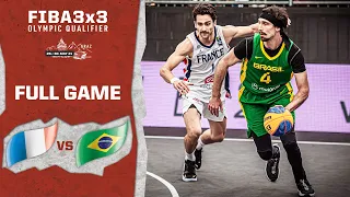 France v Brazil | Men's - Full Game | FIBA 3x3 Olympic Qualifier