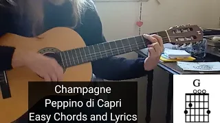 CHAMPAGNE - Peppino di Capri | Easy Chords - Beautiful Italian Love Song