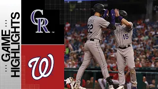 Rockies vs. Nationals Game Highlights (7/24/23) | MLB Highlights