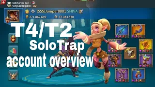 T4/T2 Solo Trap Account Overview-Lords Mobile #solotrap #lordsmobile