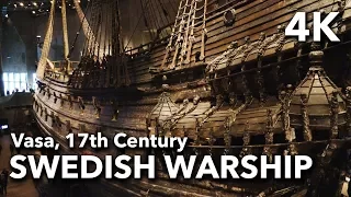 The Vasa Museum - 17th Century Swedish Warship, Stockholm, Sweden | 2017 4K