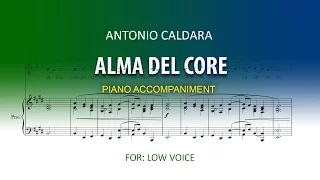 Alma del core / Caldara / Karaoke piano Low voice