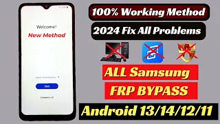 Finally No *#0*# - Samsung FRP Bypass Android 11/12/13/14 2024 Google Account Remove - New Method