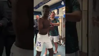 Real Madrid dressing room celebrations after reaching UCL final🤩