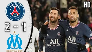 PSG vs Marseille 2-1 highlights| Extended highlights & All Goals|HD|#psg#paris#marseille#messi