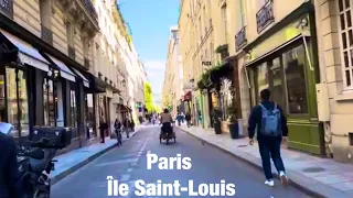 Paris city walks   Île Saint-Louis   Paris, France 4K