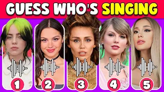 Guess WHO'S SINGING 🎤🎵 | Most Popular Songs | Miley Cyrus, Taylor Swift, Olivia Rodrigo, The Weeknd