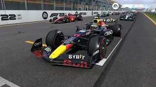 If F1 22 had the old race start intro animation from 2010-2014