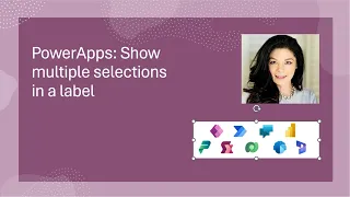 Power Apps Short:  Show multiple selections in a label; Concat and separate choices in a label