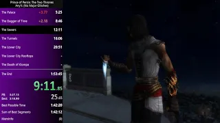 Prince of Persia The Two Thrones: any% No Major Glitches Speedrun in 1:50:53