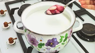 Just add the garlic to the boiling milk! You will be amazed! 5 minute recipe