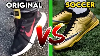 One Two Buckle My Shoe Original Vs Soccer Version | Side By Side Comparison