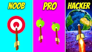 NOOB vs. PRO vs. HACKER Arrows | Flying Arrow
