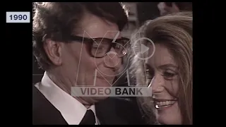 Extrait archives M6 Video Bank // Catherine Deneuve & Yves Saint Laurent - 1990