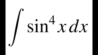 Integration of sin^4 x