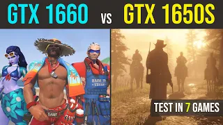 GTX 1650 Super vs GTX 1660 test in 7 games | 1080p