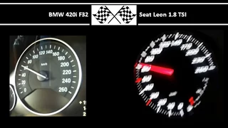 BMW 420i F32 VS. Seat Leon 1.8 TSI - Acceleration 0-100km/h