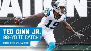Cam Newton Launches an 88-Yard TD Bomb to Ted Ginn Jr.! | Panthers vs. Raiders | NFL