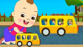 Wheels On The Bus Go Round And Round + Old MacDonald Had A Farm Nursery Rhymes  #KidsSongs