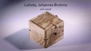 LULLABY, BRAHMS. Music box from city wood