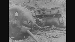 753rd Tank Battalion Shermans knocked out during the Battle of San Pietro Infine in December 1943