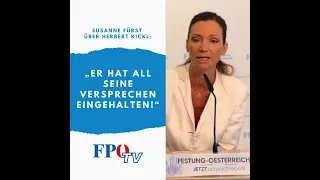 Susanne Fürst über Herbert Kickl: „Er hat all seine Versprechen eingehalten!“