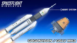 India's ISRO GSLV MK3 / Gaganyaan Launch To Space In Spaceflight Simulator